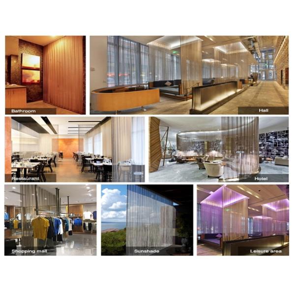 Rust Proof Decorative Wire Mesh Round Hole For Kitchen / Hall / Hotel Decor