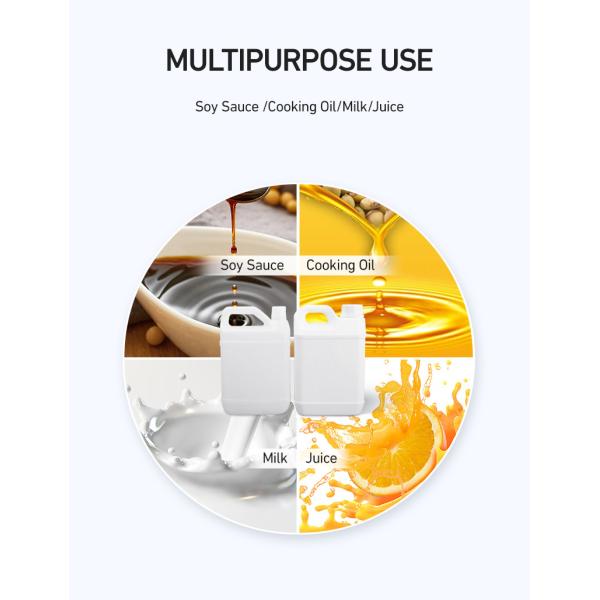 Empty Thickened PE Chemical Plastic Water Bottle With Handle