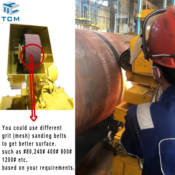 Circular Welded Seam Polishing Grinding Machine Steel Tank Shell Vessel