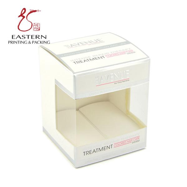 Transparent Window 100mm Width Cosmetic Packaging Box