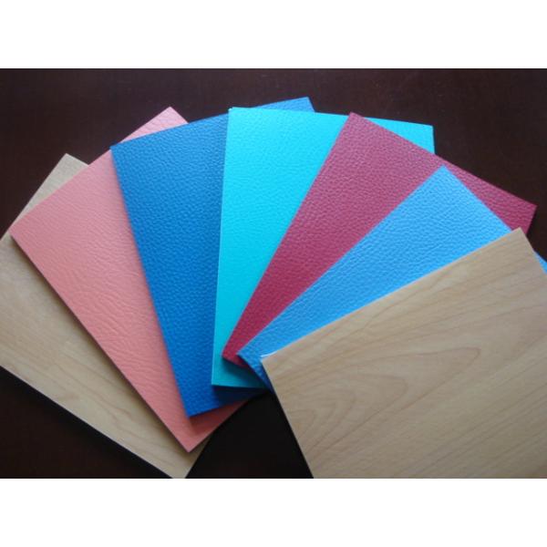 Custom PVC Floor Covering , Basketball Court Flooring Wood Grain Surface