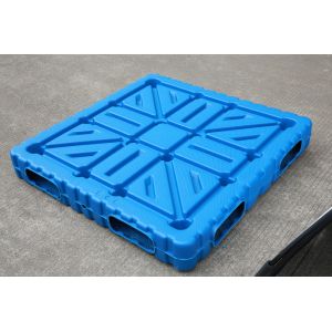 Quality 1100*1100mm Double Face PE Blow Molding Plastic Pallets for sale