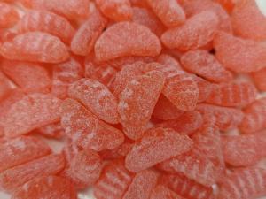 Quality 3g 13g Orange Segment Shape Starch Sweet Gummy Candy for sale