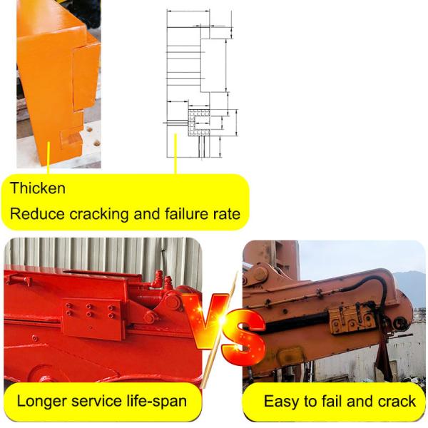 Excavator Telescopic Arm 14m Grapple Telescopic Arm