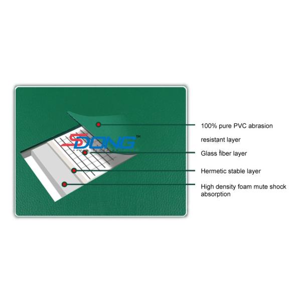 IAAF Vinyl Sports Flooring Court Mat Painting Lines 18MM Thickness
