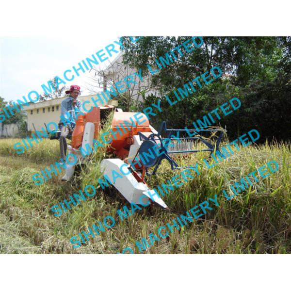 4l-0.7 mini grain harvester, paddy combine harvester with Tyre wheel