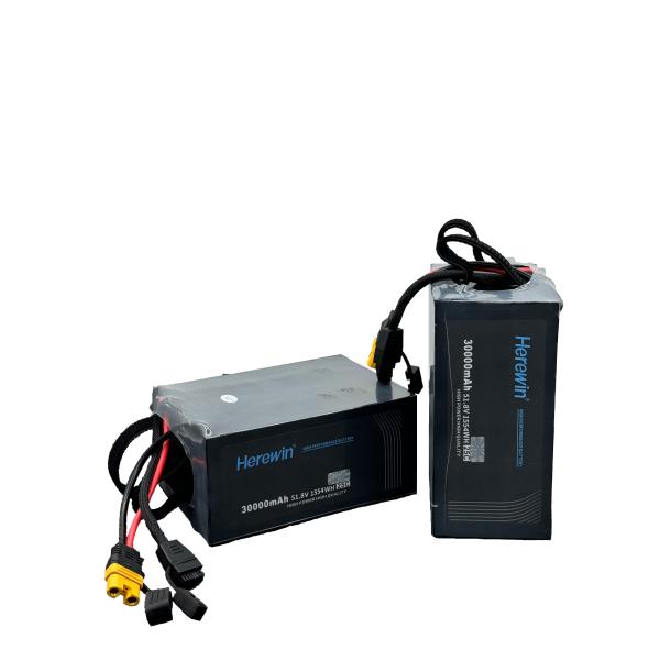 30000mAh Herewin Intelligent Flight Battery 14 S 51.8 V 25C LiPo UAV Battery In Soft Pack