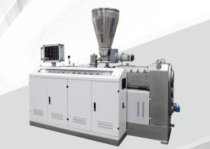 China Conical Twin Screw Extruder Machine , Double Screw Extruder 250kg/H Capacity on sale