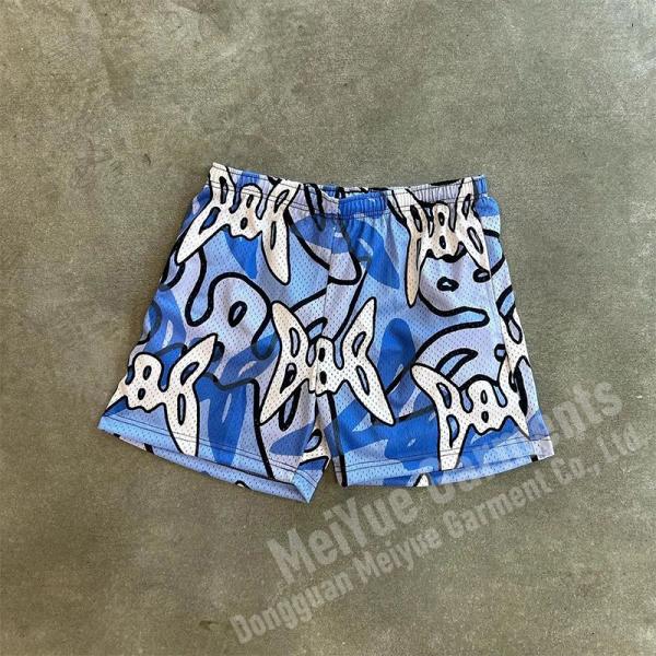 Custom Shorts Mesh Plus Size Men's Streetwear Dtg Screen Graphic Logo Shorts Basketball 5 Inch Inseam Jogger Shorts for Men
