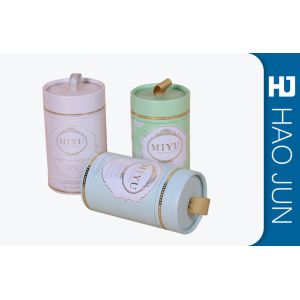 Quality Luxury Design Cardboard Round Candle Boxes Candle Gift Tube Packaging for sale