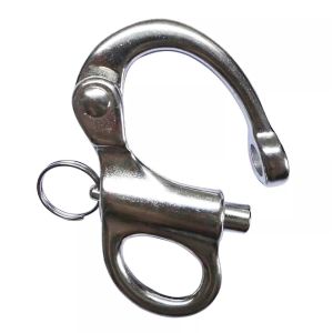 SS Heavy Duty Fixed Eye Snap Shackle With Secure Locking System