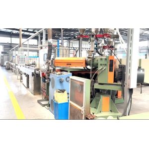 PVC TPE Materials Wire Extrusion Machine Double Head Coiling