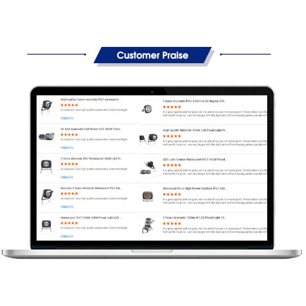 5 years warranty Waterproof corrosion resistant hot selling rgb led light flood 200w