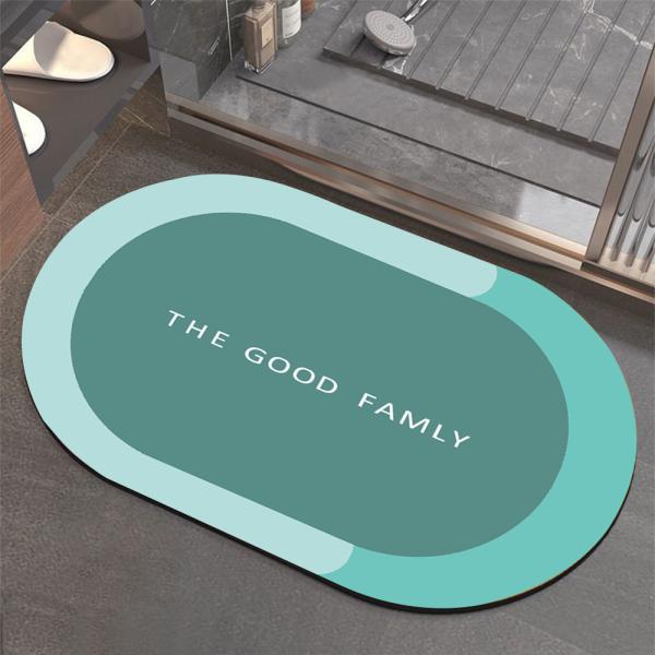 Technology Velvet Bathroom Foot Mat Water Absorption Kitchen Runners Rugs