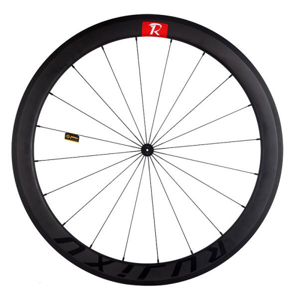 700c Carbon Fiber Road Bike Bicycle Wheelset 60T Ratchet Hub V Brake System Lightweight and for Road Bicycles 50mm 1290g