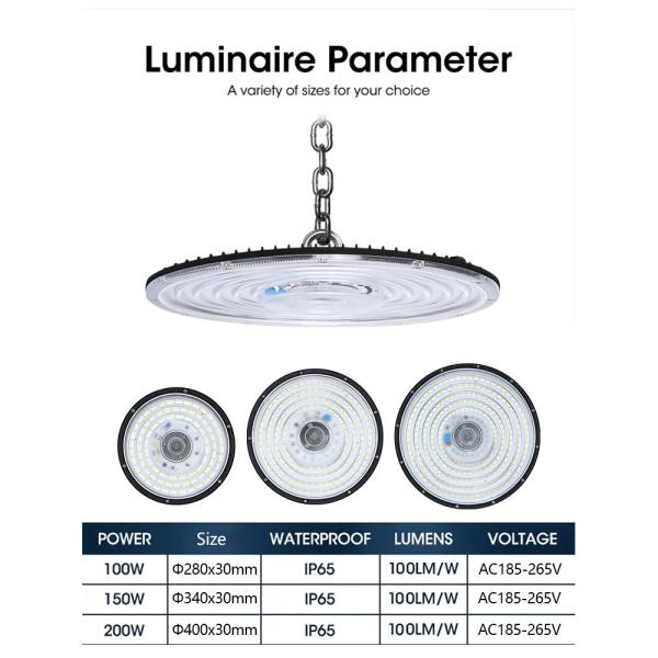 Led UFO 100W 150W 200W 300W 400W Industrial Lighting Highbay Lamp Warehouse Garage Canopy Light UFO Led High Bay Light