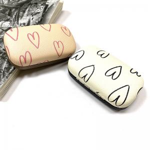 Quality New customized print PU lens case portable travel contact len case for sale