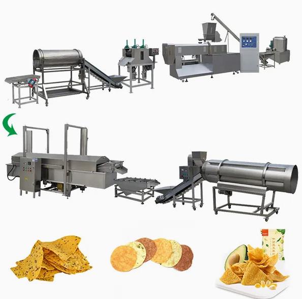New 120kg/H Corn Puff Making Machine / English Version Puff Snack Extruder