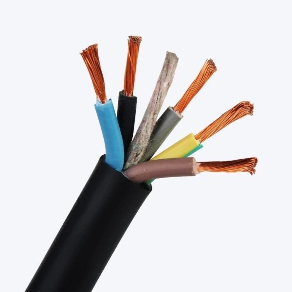 H07RN-F Rubber Flexible Cable With 2cores 3cores 4cores For Heavy Duty Power Supply