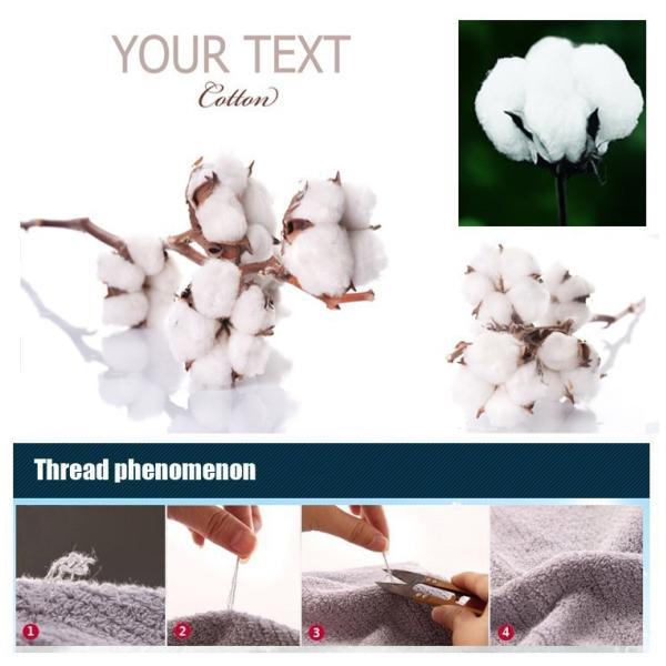 Luxury Terry Plain Dyed 100% Cotton Soft Face Towel Bath Towel Set thickening jacquard