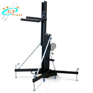 China Black 100kg Load Heavy Duty Crank Stand Speaker Tower Lift on sale
