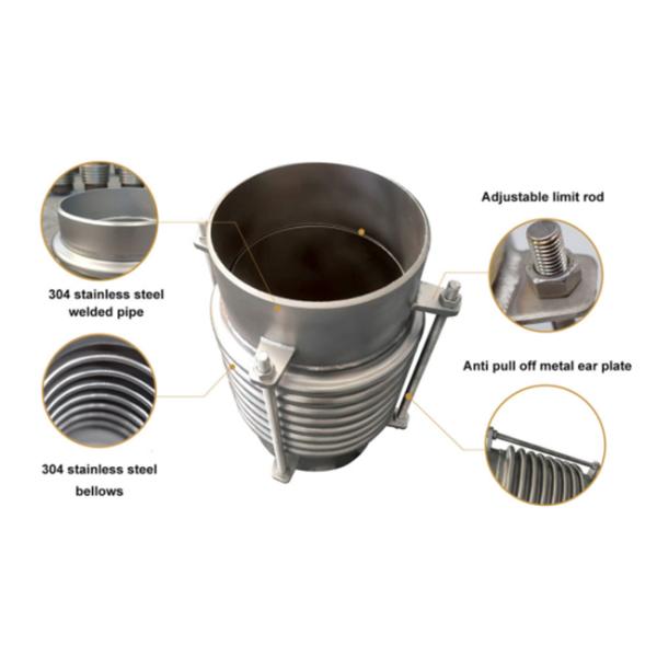 Welded Metal Expansion Joint SS316 High Temperature Resistance Bellows Expansion