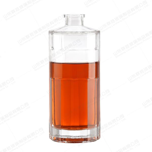 Body Material Glass Cylinder Bottle 350ml 550ml 750ml for Liquor Vodka Whisky