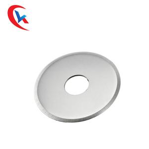 China Fine Grain Circular Slitter Blades Grey Tungsten Carbide Cutting Disc With Sharp Edge on sale