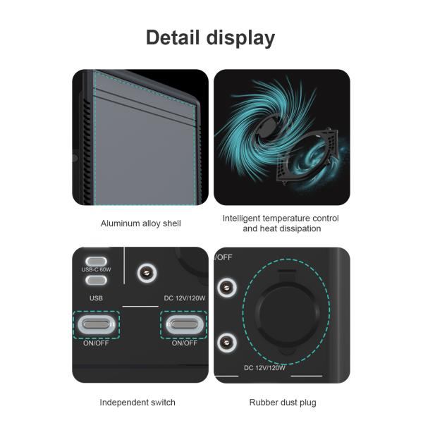 LiFePO4 Portable Energy Storage Power Supply 1500W Lithium Portable Power Station