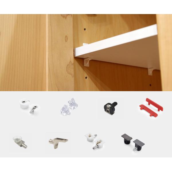 Durable White Metal ABS Shelf Support Pegs Premium Furniture Panel Connectors For Knock-Down Assembly (K/D)