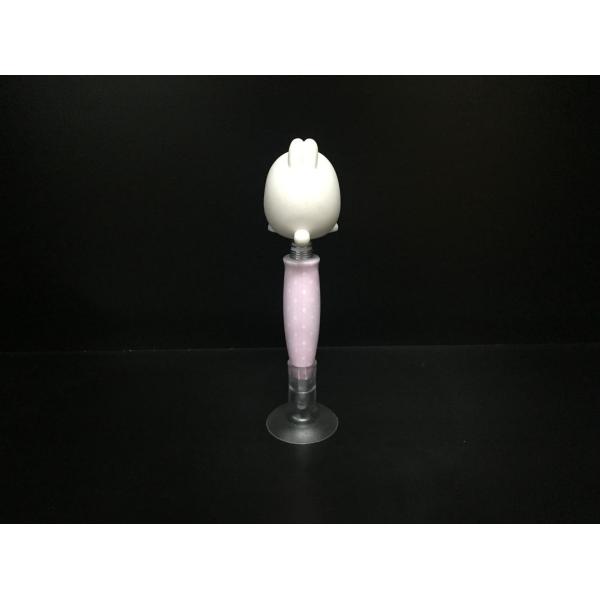 Ball pen with white rabbit figure rubber sucker Plastic Daily Product used for decoration promotion made of PVC and ABS