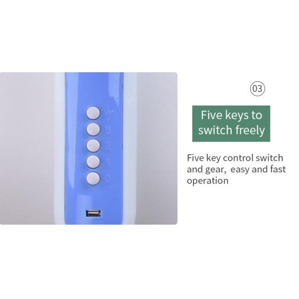 15W Home Battery Operated Fans Rechargeable Standing Fan