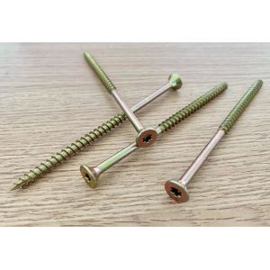Quality Zinc Timber Plastic Wood Screws Double Countersunk Head Partial Thread for sale