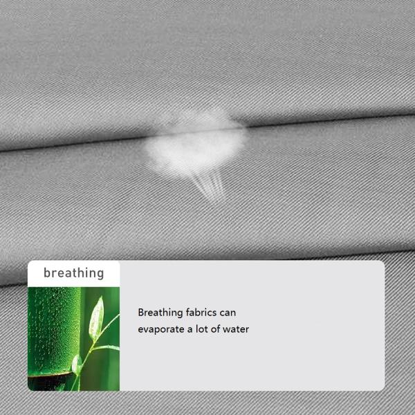 Men's Blue Stripe Long Sleeve Non-ironing Formal Bamboo Fiber Dress Shirt for Men