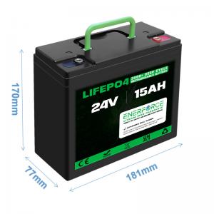 Quality 15AH 24V LFP Battery For Mobility Scooter Go Kart Golf Cart Goped for sale