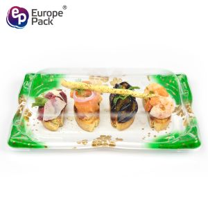 China EPK new arrival food grade square disposable sushi lunch boxes on sale