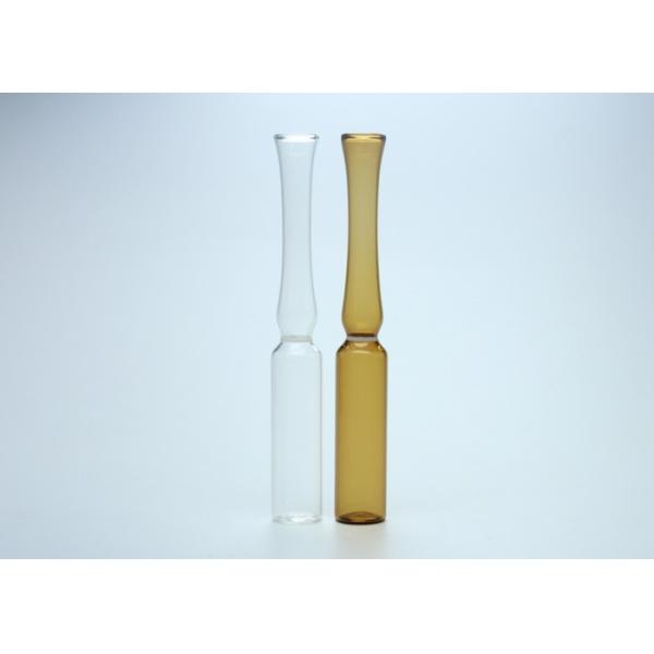 ISO Standard Empty Glass Ampoule Vial Clear / Amber Color 5ml Capacity
