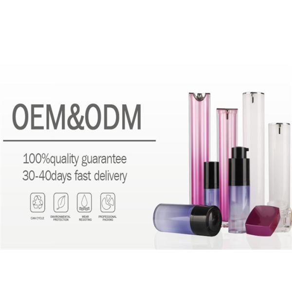 Empty Acrylic Jars And Bottles Plastic Lotion Bottle 15ml 30ml 50ml 100ml ISO9001 Wholesale Design Plastic Pump Bottles