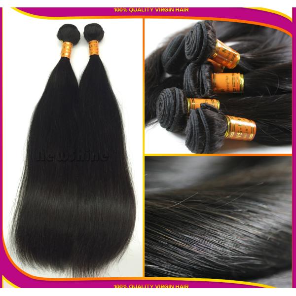 Factory Free Shipping Hot Sell Unprocessed 100% Virgin Brazilian Hair Silky Straight Weaves With Lace Closure 4*4inch