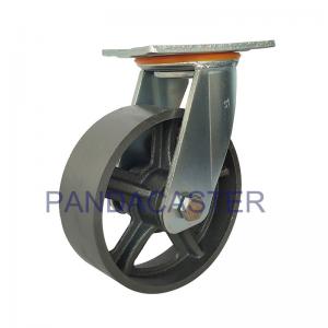 Quality 6 Inch Heavy Duty Casters 400Kg High Temperature Resistant Cast Iron Swivel Casters for sale