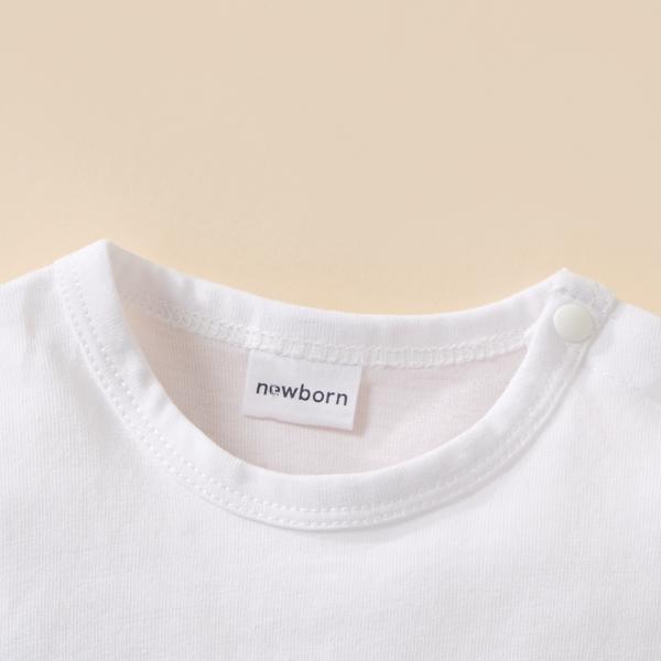 Baby 100% cotton overall romper Summer new children's short sleeve cloth Baby Letters Printing jumpsuit bodysuit