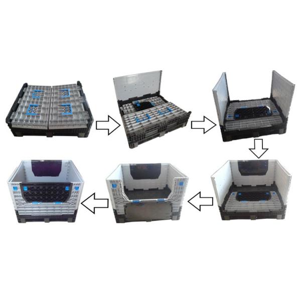 1200*1000*975mm Best Selling storage container collapsible pallet box customized large plastic pallet box