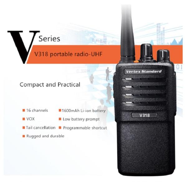 Motorola V318 Two Way Radio Professional Radio Motorola Two Way Radio with 430-440 MHz Frequency Range and 4W Output Power