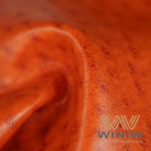Quality Imitation Ostrich Leather Synthetic Faux Ostrich Leather Material for Upholstery or Accessories for sale