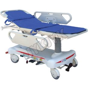 Hydraulic Rise And Fall Hospital Shifting Patient Recovery Trolley Stretcher