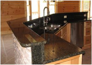 Quality Verde Uba Tuba Granite Countertops , Granite Kitchen Island Countertop Custom Size for sale