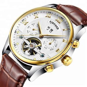 Good Texture Mechanical Wrist Watch Genuine Leather Mechanical Wrist Watch