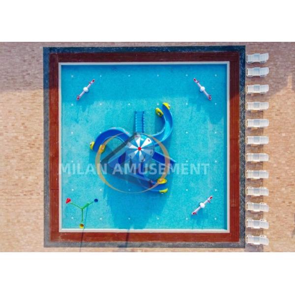 Octopus Water Splash Pad Fiberglass Material Outdoor For Amusement Park Hotel Pool
