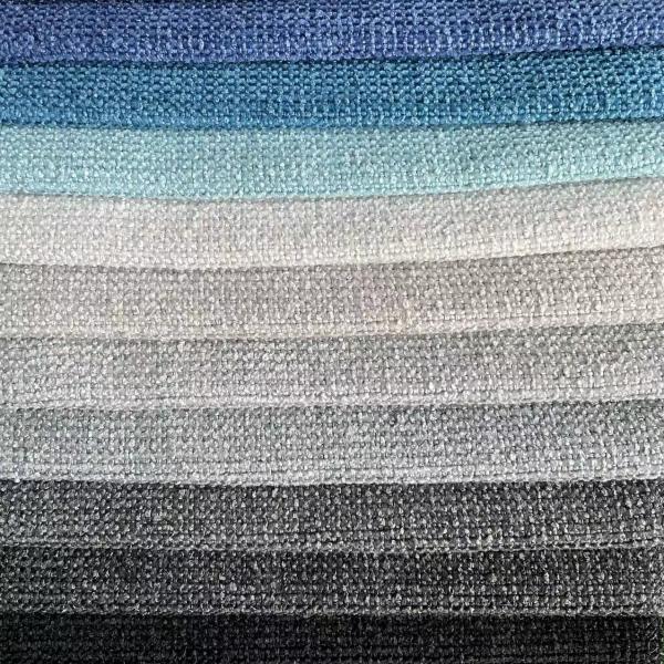 Chenille Linen Sofa Fabric Anti Pill Abrasion Resistant With Weave Style