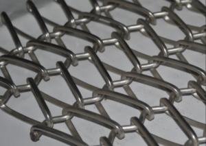 China Cleanable Stainless Steel Conveyor Chain Mesh Belt Used For Architectural Decoration on sale